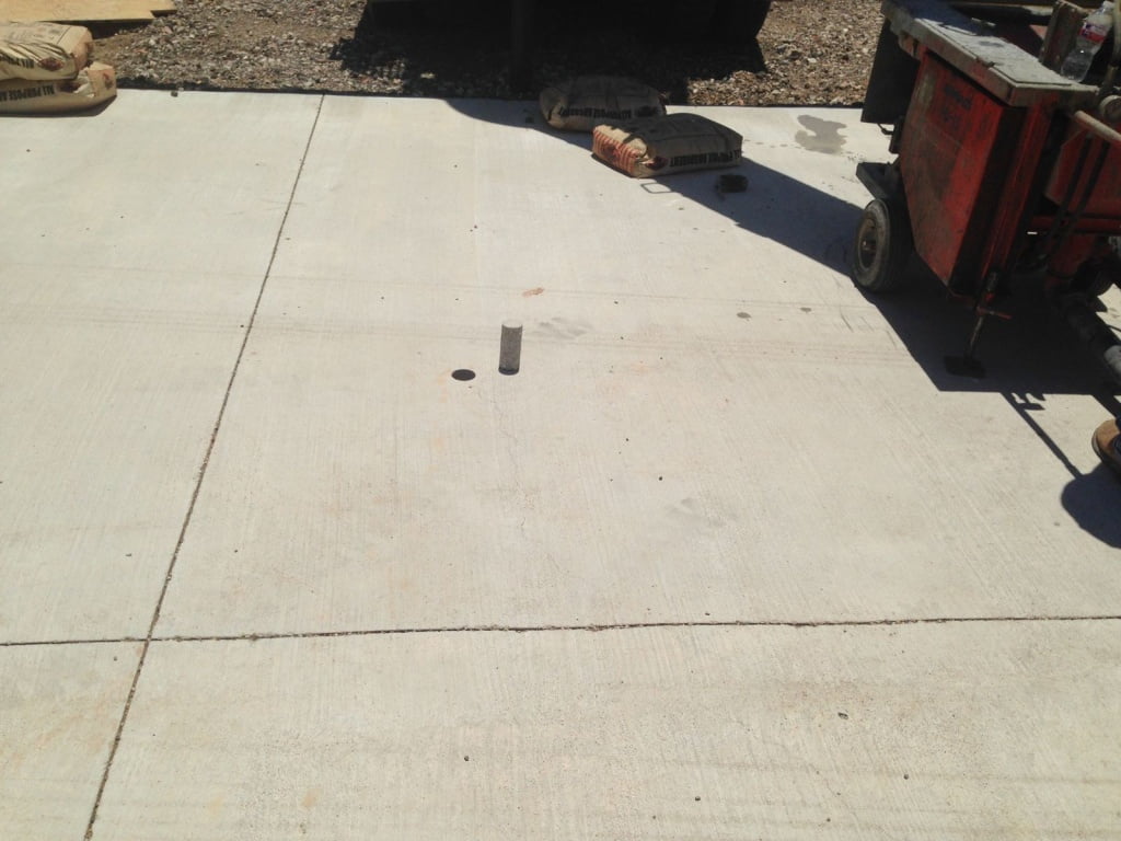 Concrete Leveling - Slab Lifting Foam - Amarillo Sidewalk - Precision Lift Brand